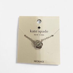 Kate Spade New York Silver Infinity And Beyond Knot Mini Pendant Necklace